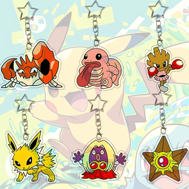 Supply Event - Portachiavi in Acrilico Staryu Kingler Jynx,