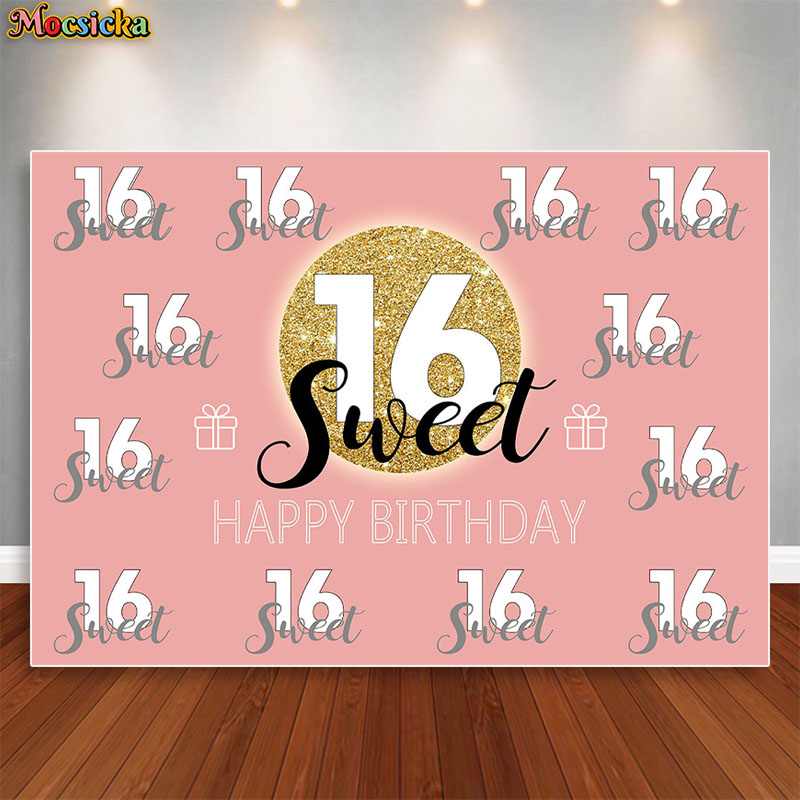 Dessert Table Backdrop - Mocsicka Sweet 16 Compleanno Sfondo Decorazioni