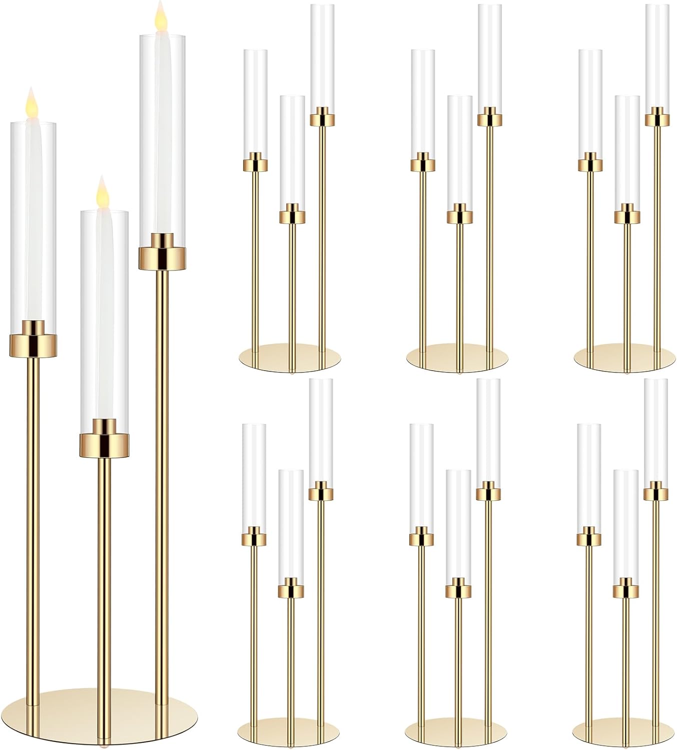 Centerpiece Stick - 1 Set Centrotavola Candelabri in acrilico
