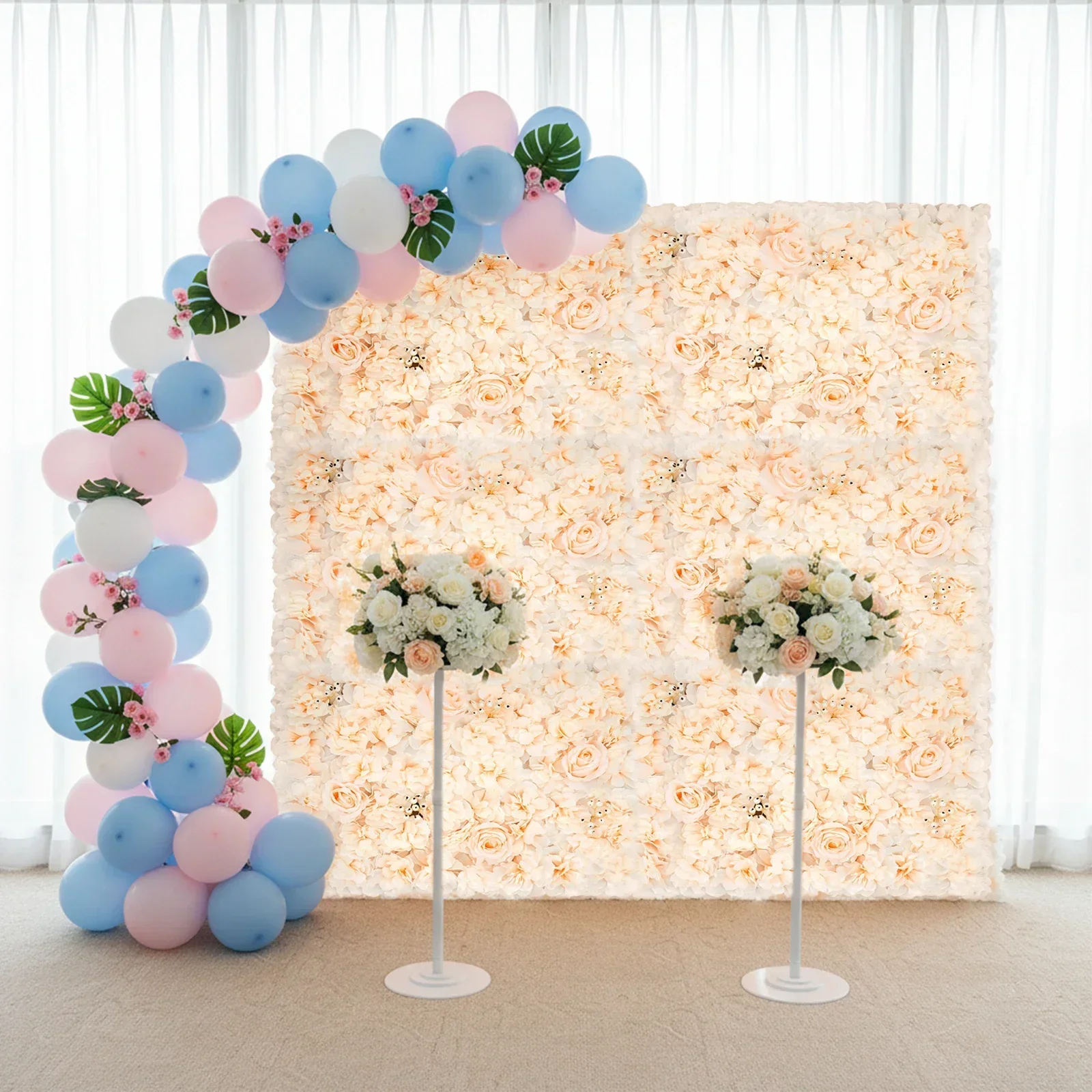 Flower Wall Panel - Set di 6 Pannelli di Fiori