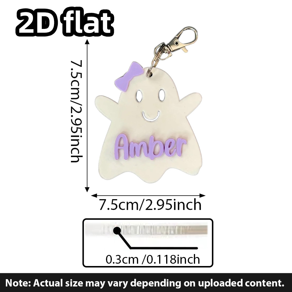 Party Favor Bag - Portachiavi fantasma personalizzato, etichetta borsa fantasma,