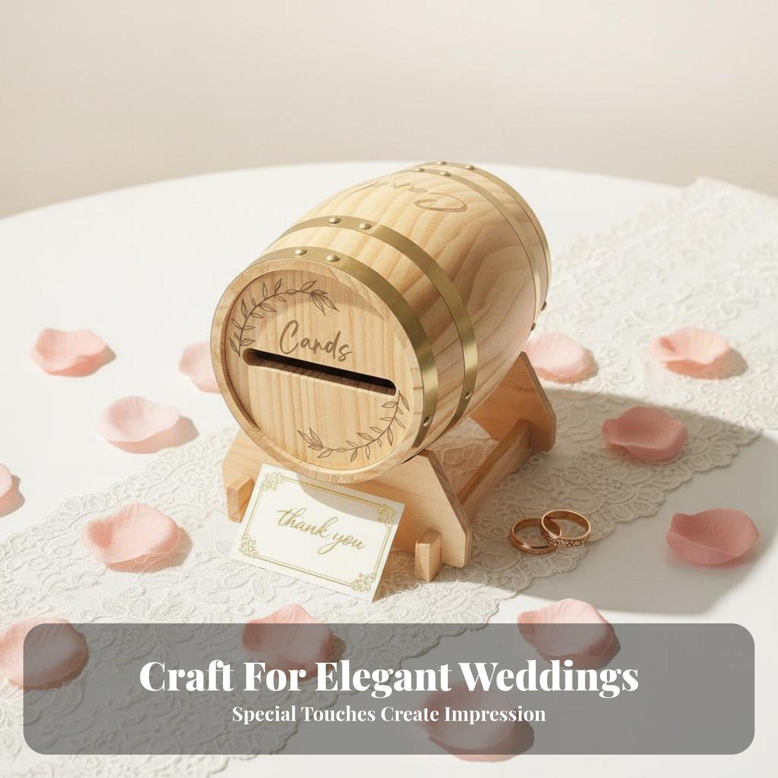 Event Party Box - Scatola Rustica in Legno Massello a