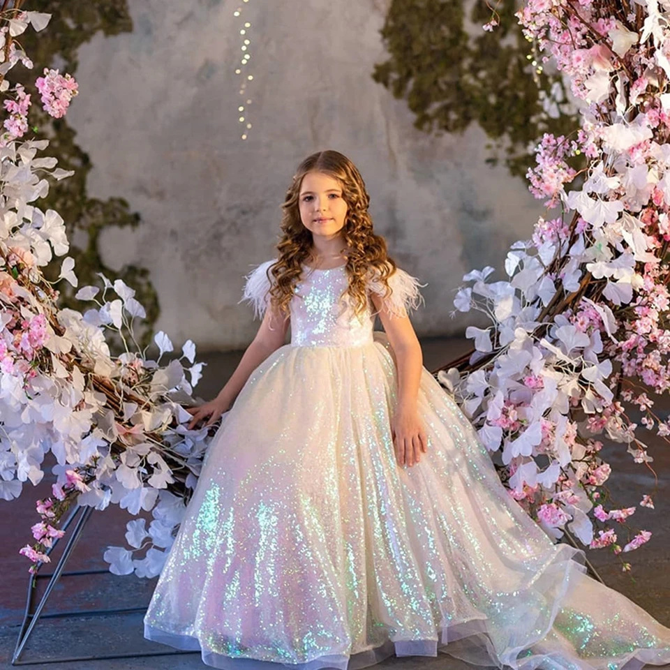 Abito da ragazza di fiore glit - Birthday Sash Glitter recensione e prezzo