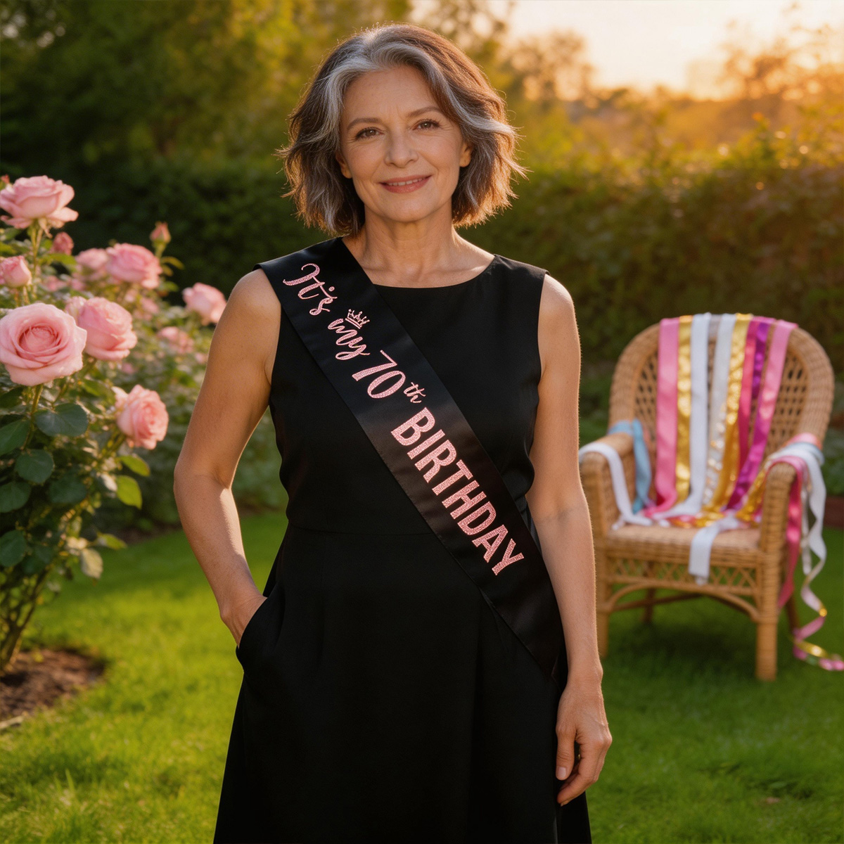 Elegante Fascia 'È il mio 70°  - Birthday Sash Glitter recensione e prezzo