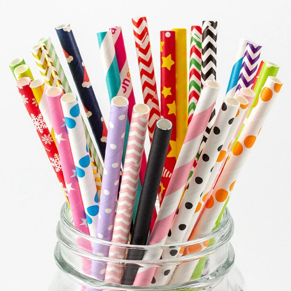 100 cannucce di carta confezio - Paper Straw Color recensione e prezzo