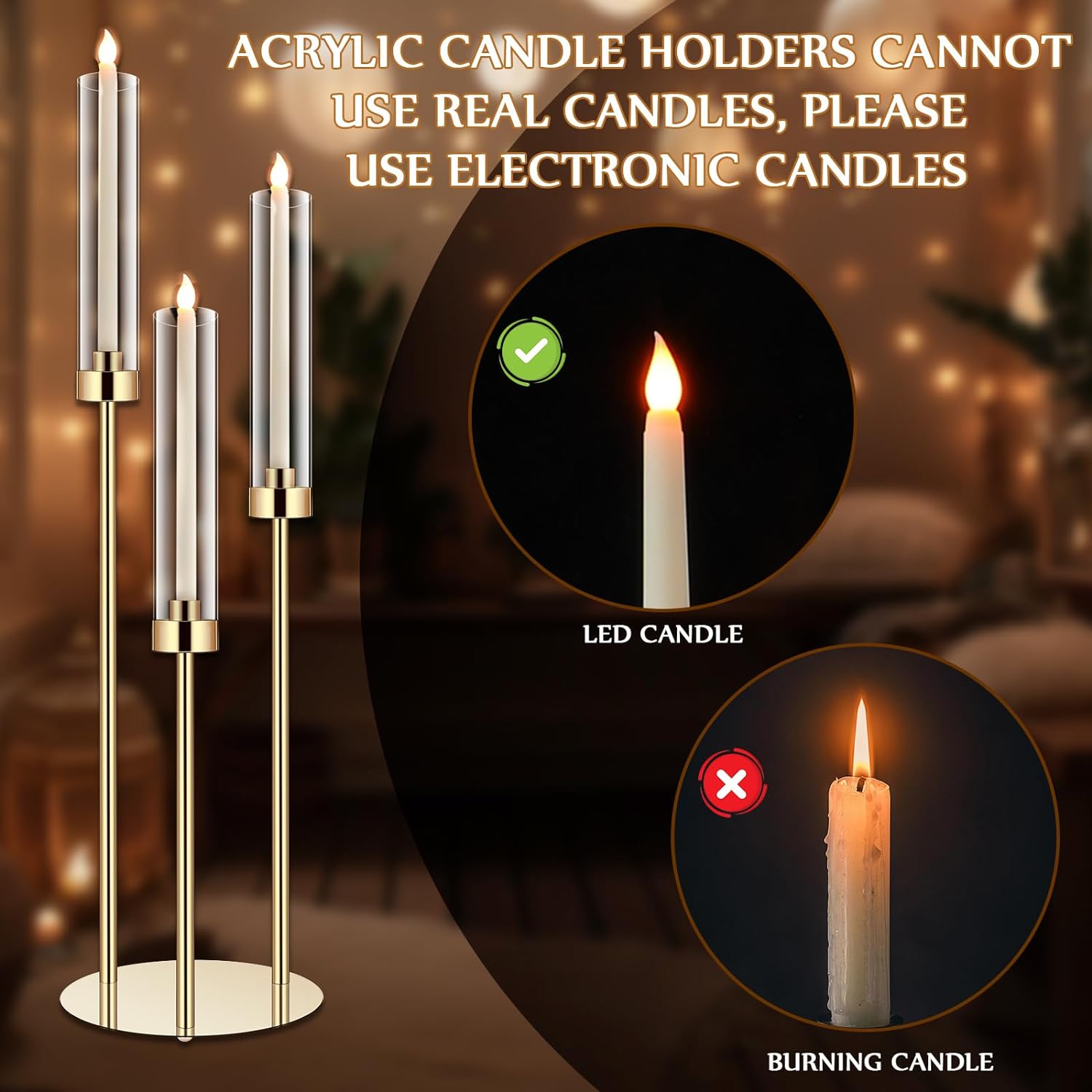 1 Set Centrotavola Candelabri  - Centerpiece Stick recensione e prezzo