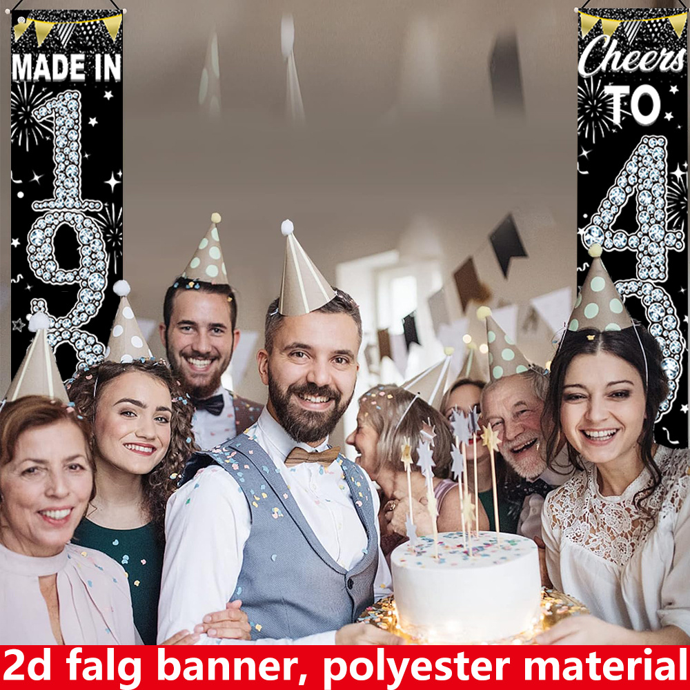 2 striscioni piatti 2D per il  - Party Banner Gold recensione e prezzo