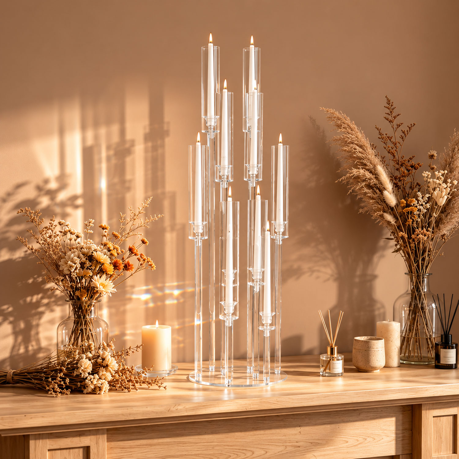 Candelabro in Acrilico a 10 Br - Centerpiece Stick recensione e prezzo