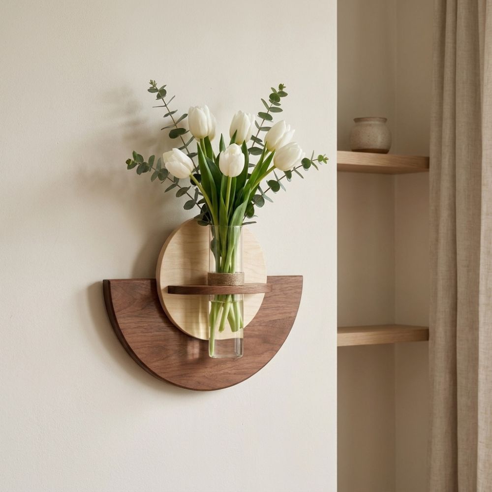 Mensola Ovale in Legno da Pare - Flower Wall Panel recensione e prezzo