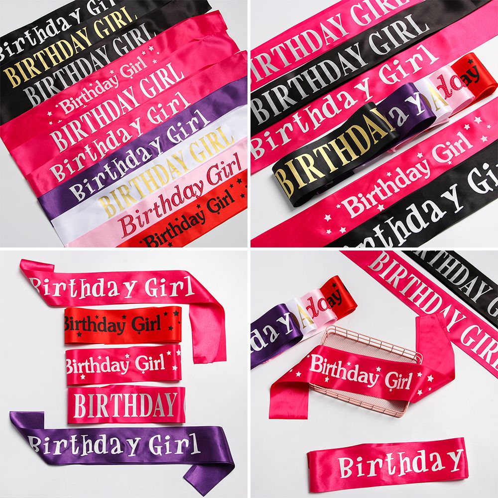 Nastri per fascia in raso glit - Birthday Sash Glitter recensione e prezzo